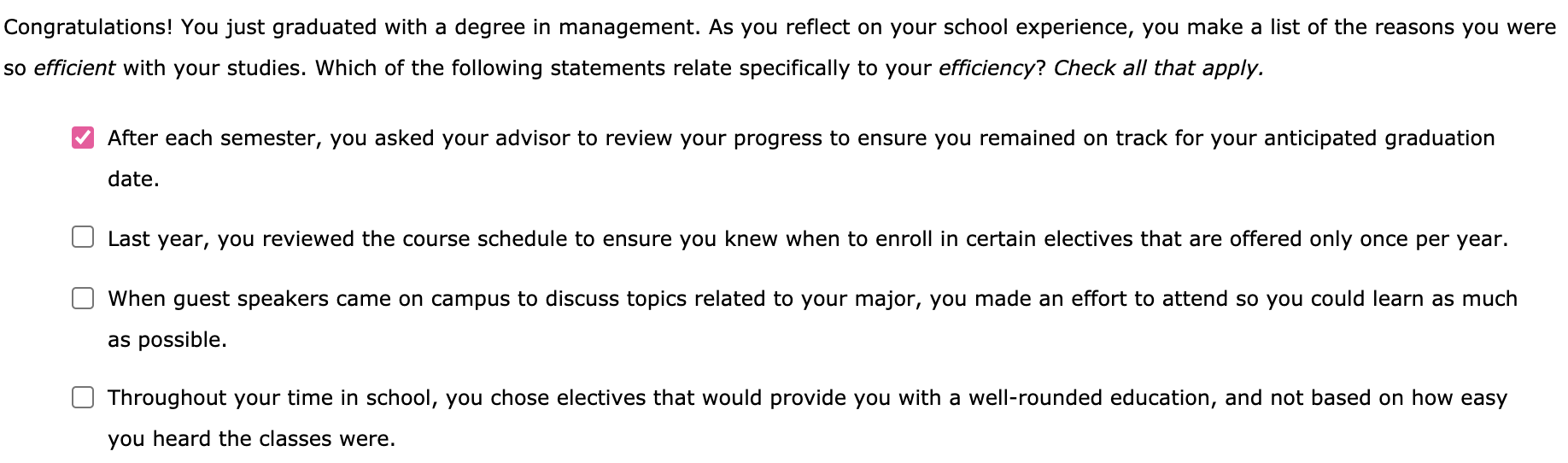 Congratulations! You just graduated with a degree