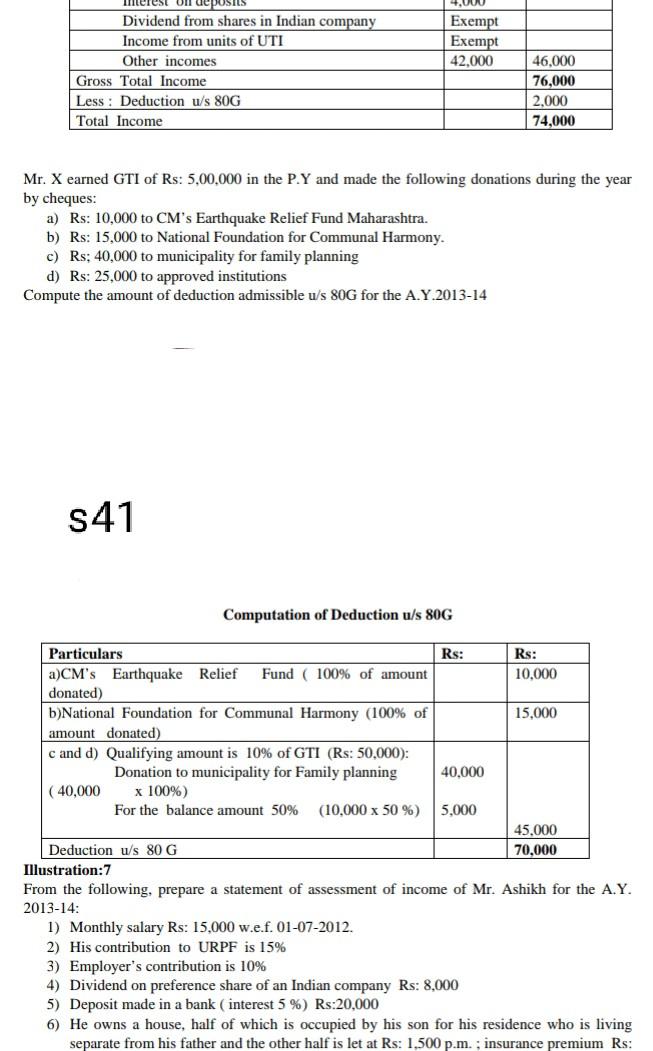 io erese Dividend from shares in Indian company