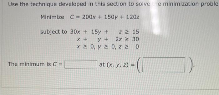 Use the technique developed in this section to