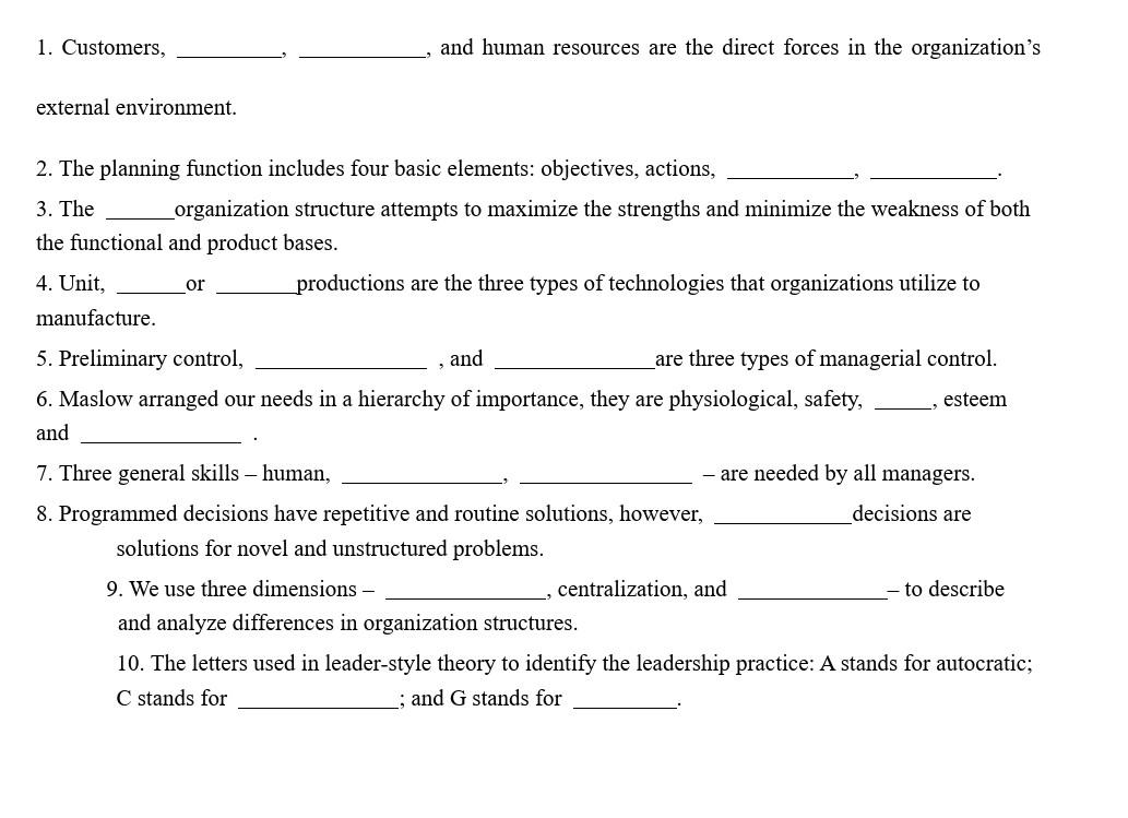 mamagment fundamentals please solve fast 1.
