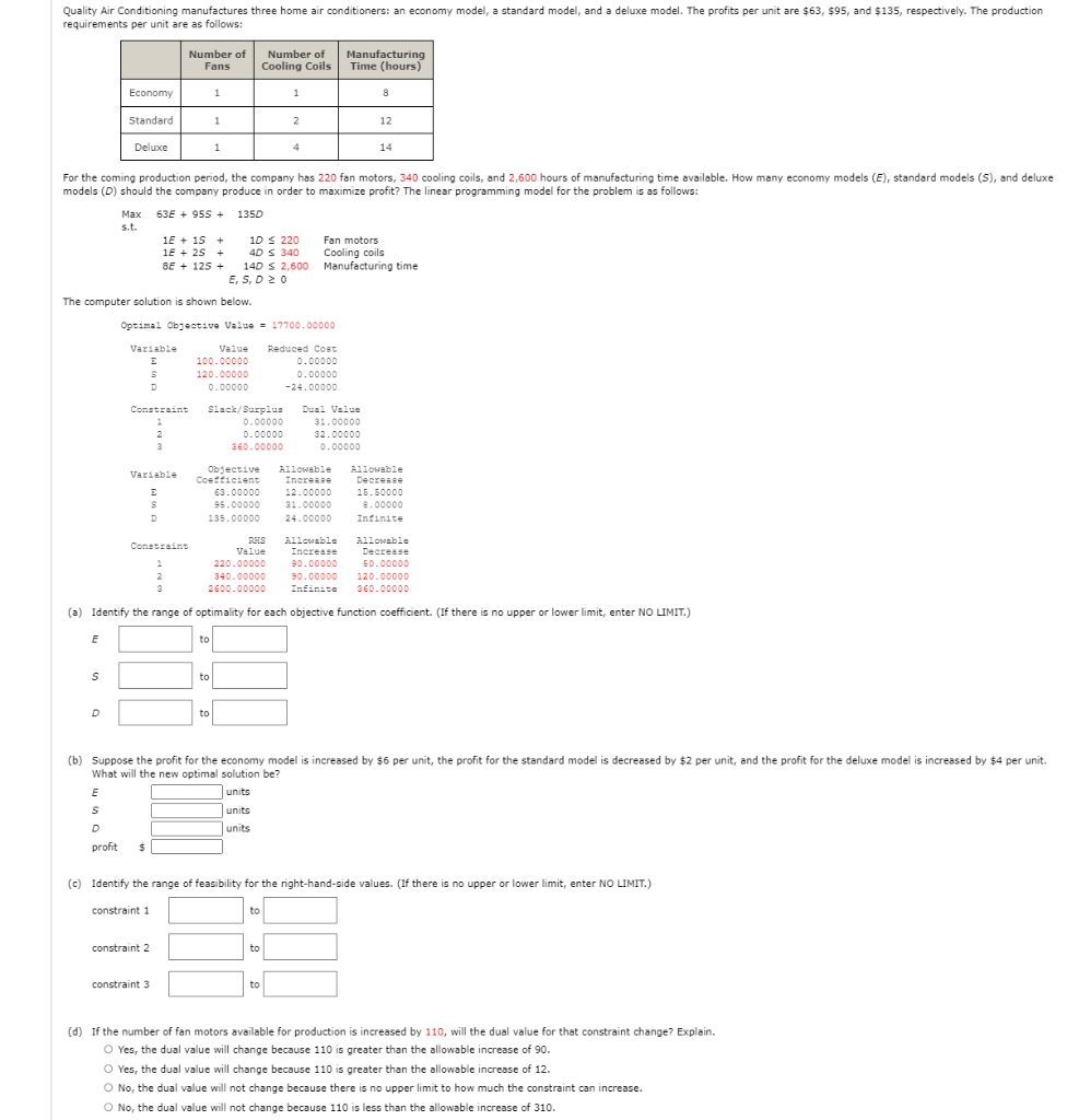 Quality Air Conditioning manufactures three home