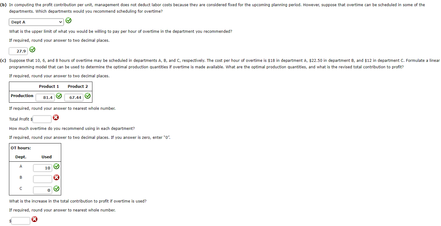 (a) Develop a linear programming model of the