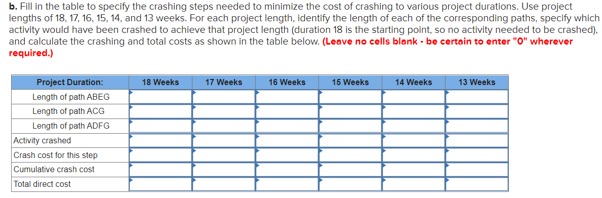 Use the below project info to answer the