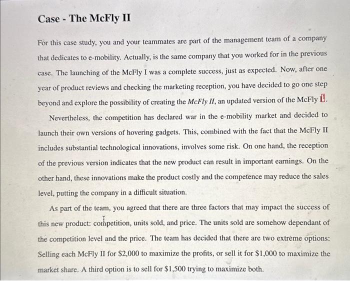answer question A, B, C, and D For this case