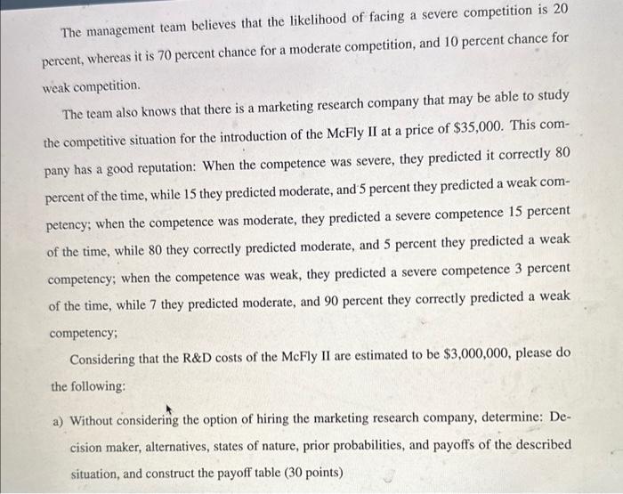 answer question A, B, C, and D For this case