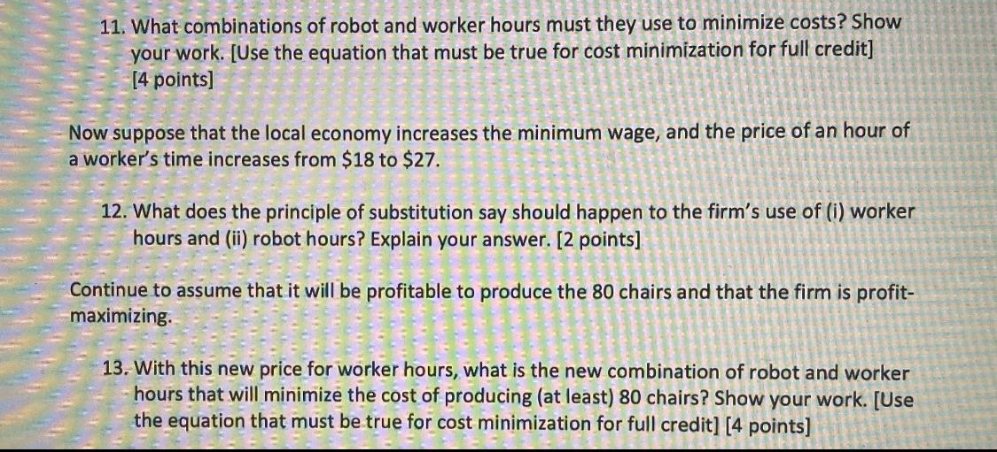 Problem 3: Long-Run Cost Minimization [12 points]