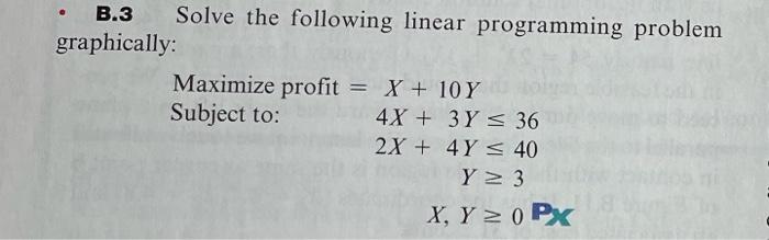 Show the process of the solutions - B.3 Solve the