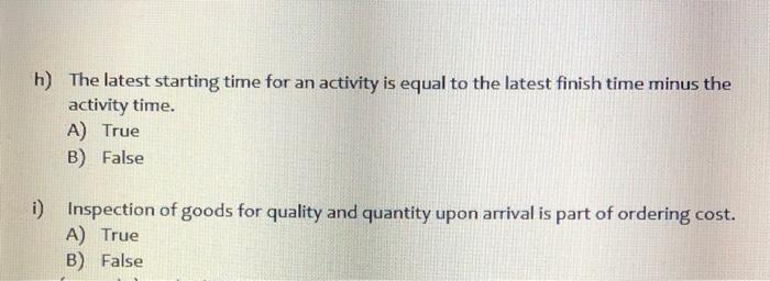 please answer all of the following a) The risks