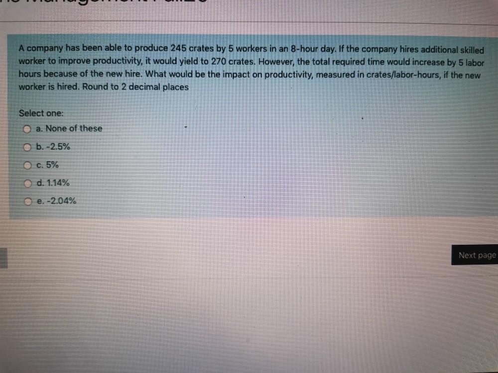 A company has been able to produce 245 crates by