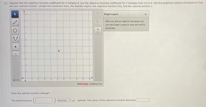 Consider the following linear program. Min 8X +