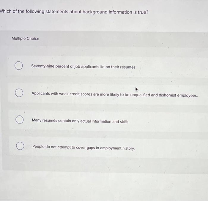 Which of the following statements about