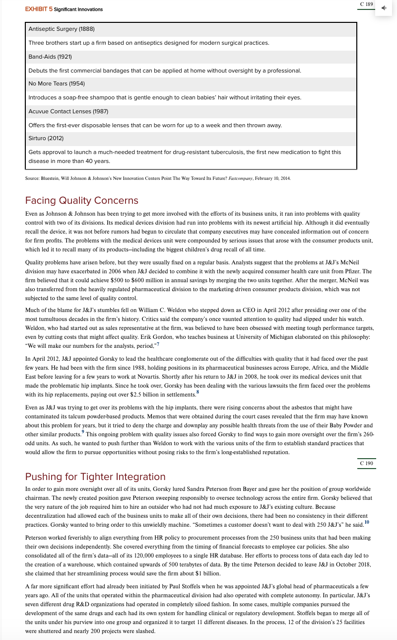 C 186 CASE 24 JOHNSON & JOHNSON* On March 13,