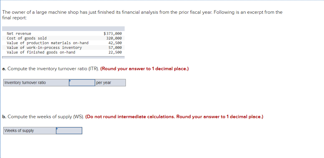 The owner of a large machine shop has just