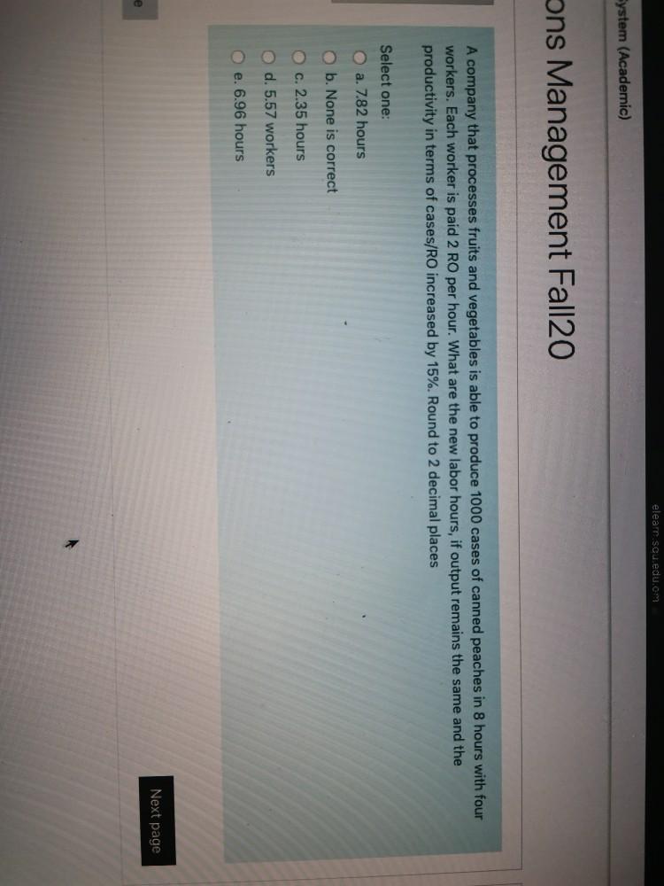 elearn scu.edu.my System (Academic) ons