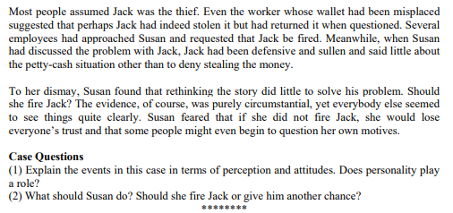 I need answer for this case Differing Perceptions