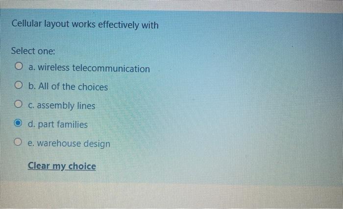 Cellular layout works effectively with Select