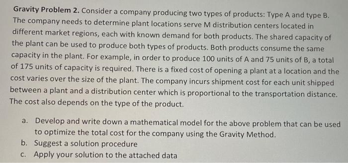 it is supply chain, plz show all work! Gravity