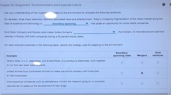 2 Chapter 02: Assignment: The Environment and
