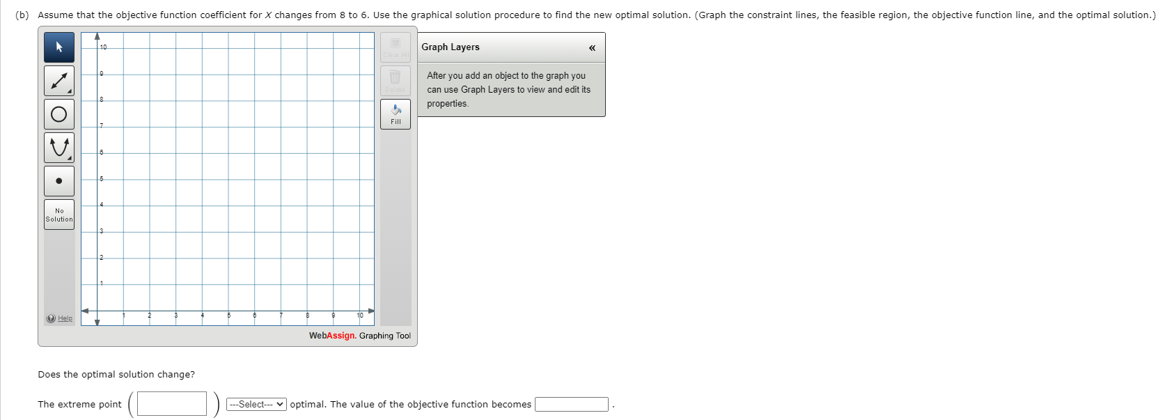 Consider the following linear program. Min 8X +