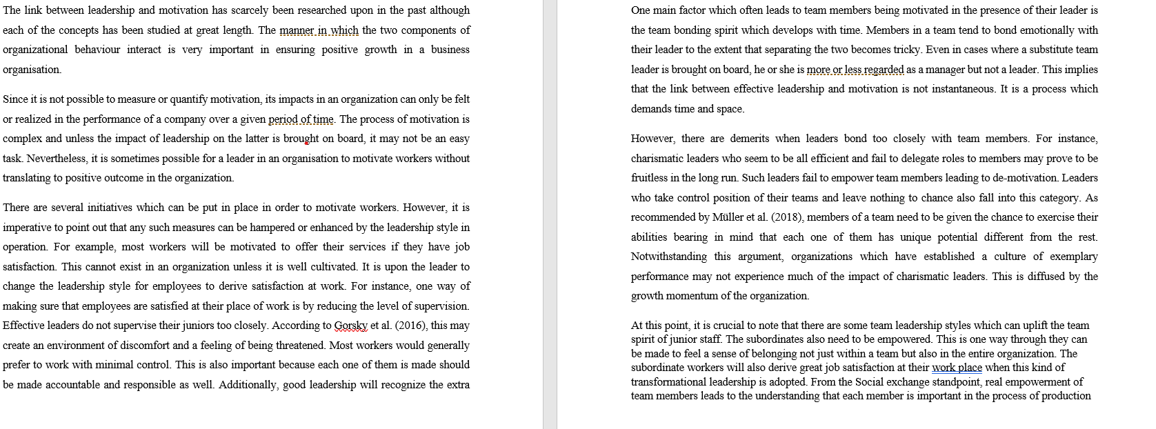 Question: Write a Underlying/Underpinning Theory