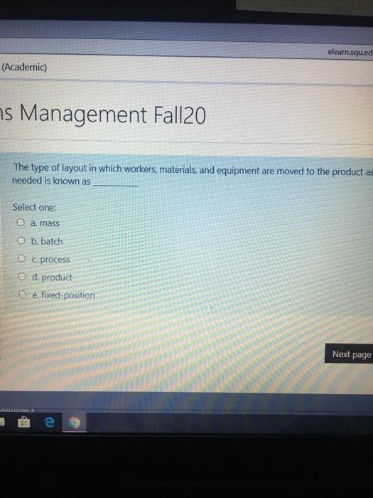 elear (Academic s Management Fall20 In Weighted