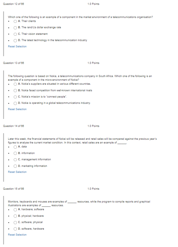 Question 12 of 68 1.0 Points Which one of the