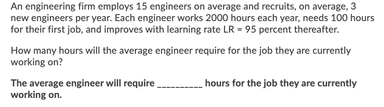 An engineering firm employs 15 engineers on
