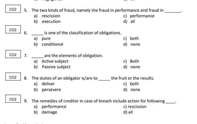 CO2 5. The two kinds of fraud, namely the fraud