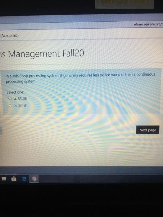 elear (Academic s Management Fall20 In Weighted