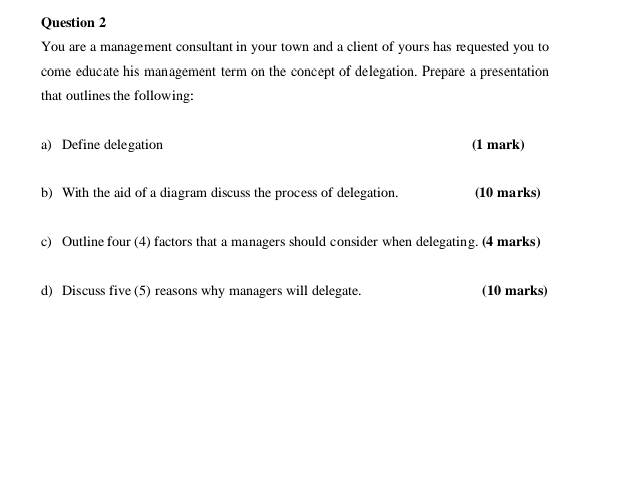 Please answer in detail Question 2 You are a