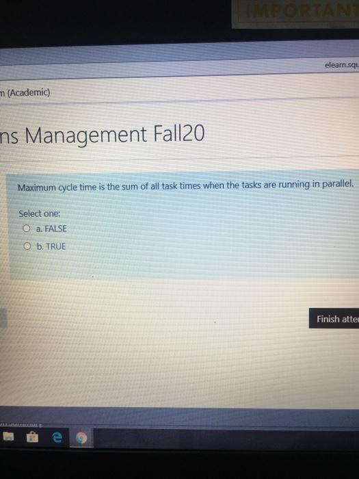 elear (Academic s Management Fall20 In Weighted