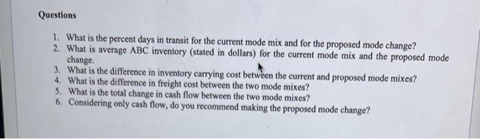 Supply Chain 404 HW #5 ABC Power Tools is