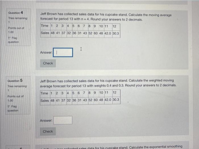 Question 4 Trios remaining 1 Jeff Brown has