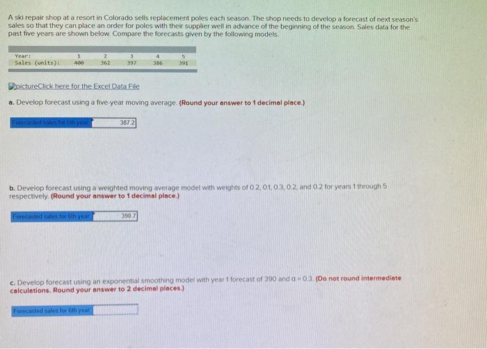 just need C thank you A ski repair shop at a