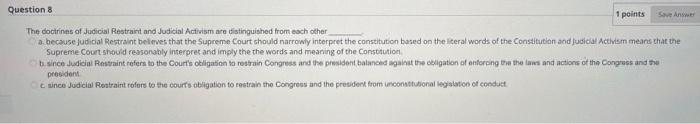 Question 4 Substantive due process guaranteed by