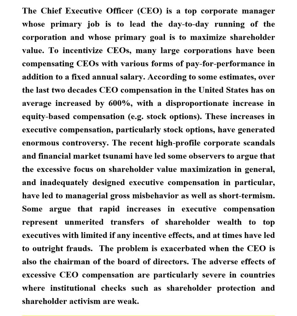 Refer to the case to answer following question