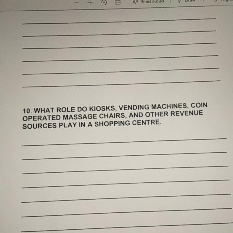 + B AV Read aloud 10. WHAT ROLE DO KIOSKS,