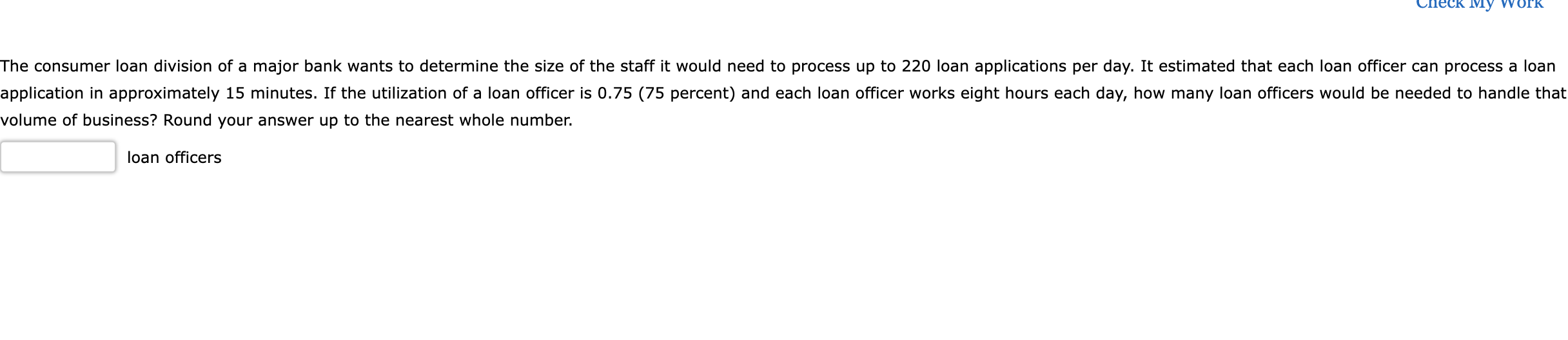 Iolume of business? Round your answer up to the