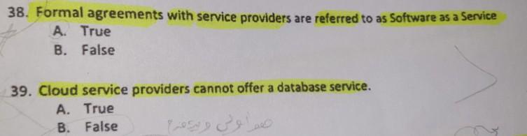 Book MIS 46. Cloud services are not commonly used