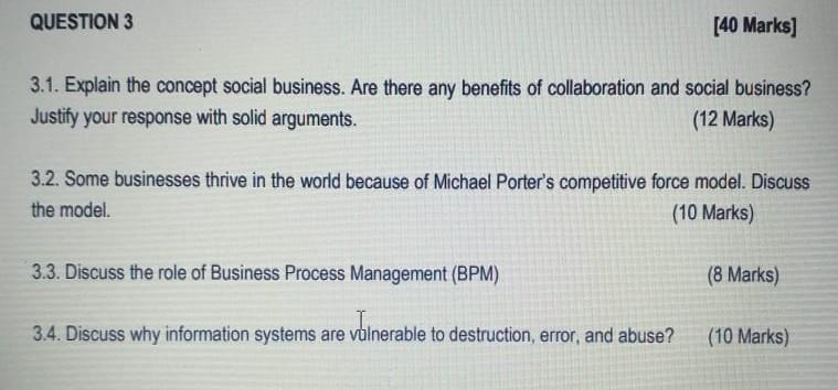3.1. Explain the concept social business. Are