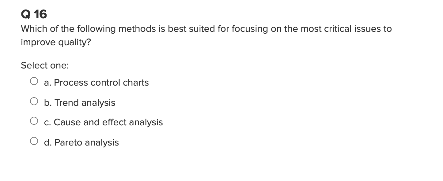 Q1 Which of the following is internal failure