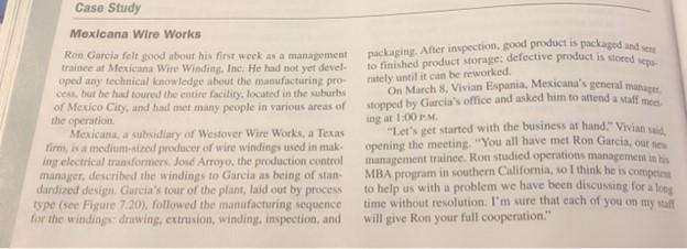 For this case study do not answer the Discussion