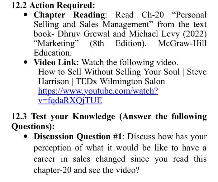 Education. - Video Link: Watch the following