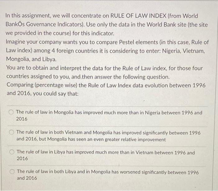 In this assignment, we will concentrate on RULE