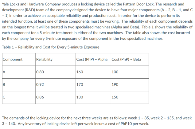 Please define the decision variables, the