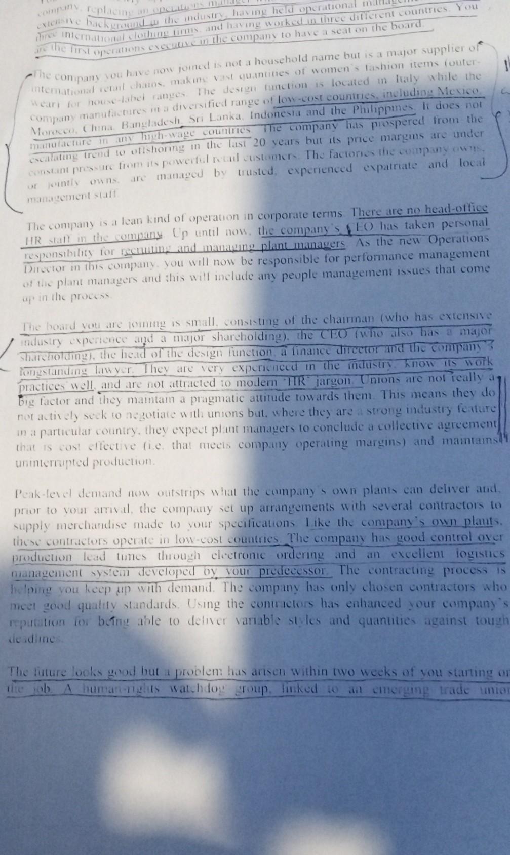 Please I need them urgently Case study 4.1: