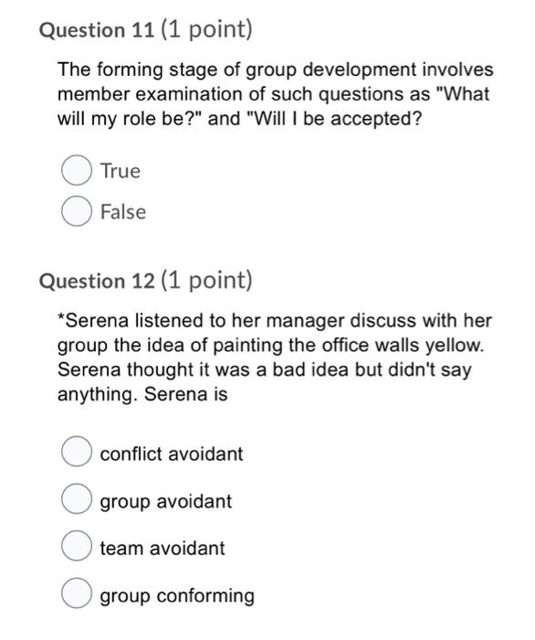 Question 9 (1 point) Task interdependence exists
