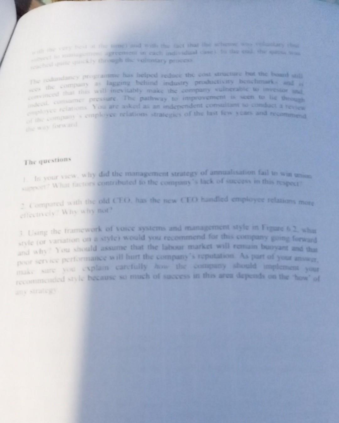 Please I need them urgently Case study 4.1: