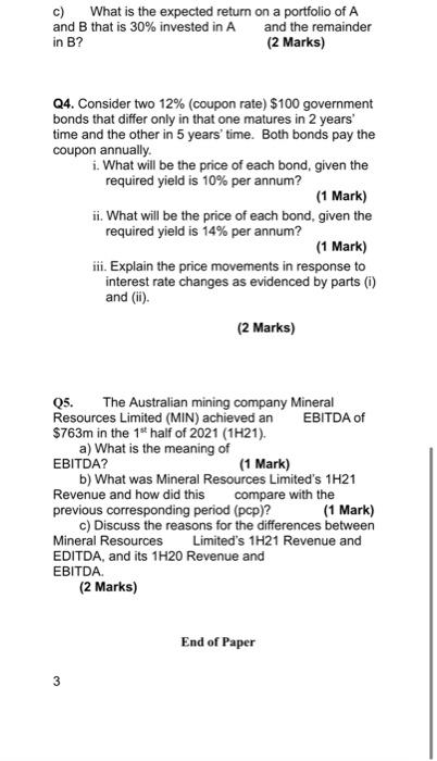 Answer all 5 questions. Each question is worth 4