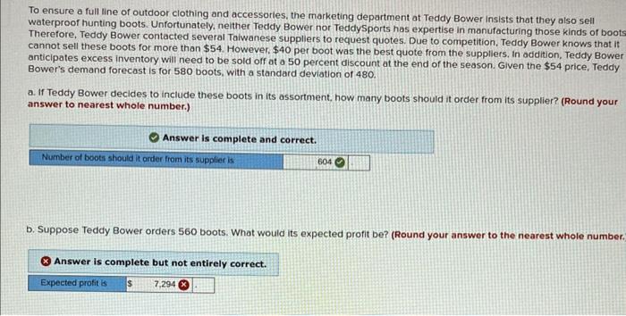 Please help with part b and c To ensure a full